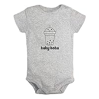 Baby Boba Funny Bodysuits, Newborn Baby Romper, Infant Jumpsuits, 0-24 Months Babies Outfits, Kids Cotton Clothes