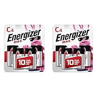 Energizer MAX C Batteries, Premium Alkaline C Cell Batteries (8 Battery Count) (Pack of 2)