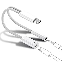 Lightning to USB C Adapter - Ultra-Fast Charging Apple USB C Adapter. Apple MFi Certified for iPhone 15 with USBC. USB-C to Lightning Adapter (Lightning + Audio Adapter, 1-Pack)
