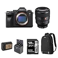 Sony Alpha 1 Full Frame Mirrorless Digital Camera Bundle with FE 50mm f/1.2 GM Lens, Backpack, 128GB SD Card, Extra Battery, 72mm Filter Kit