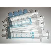 BAXA ExactaMed Oral Liquid Medication Syringe 5cc/5mL 4/PK Clear Medicine Dose Dispenser With Cap Exacta-Med BAXTER Comar Latex Free