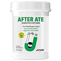 Jetson After Ate Full-Spectrum Digestive Enzyme Chewable Supplement - Bloating & Gas Prevention - Effective Digestive Enzyme (60 Count)