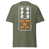 Boo and Pumpkin Halloween Cool Men's T Shirt.
