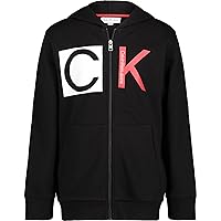 Calvin Klein Boys' Long Sleeve Full Zip Fleece Hoodie