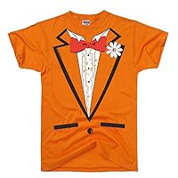 Men's Dumb and Dumber Tuxedo Shirt, Funny Tux Costume, Vintage Tees for Men Graphic Tee
