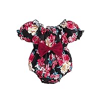 Organic Cotton Baby Girl Clothes Prints Romper Newborn Summer Bodysuits Clothes Set Baby Girl Short Sleeve Outfits