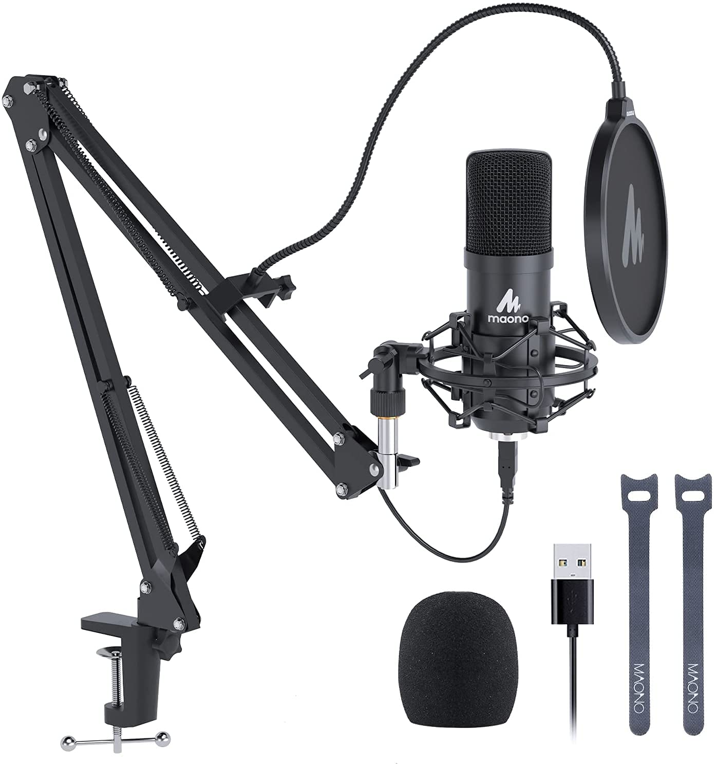 Mua Maono USB Microphone Condenser, Microphone, PC Microphone Set,  Microphone Stand with High Sound Quality, Arm Stand Included, Recording,  Live Broadcasting, Youtube, Game Commentary trên Amazon Nhật chính hãng  2023 | Giaonhan247