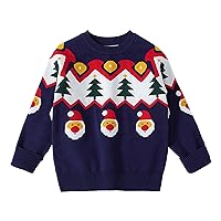 Toddler Boys Girls Christmas Sweaters New Year's Knitwear Cute Tulle Holiday Party Top 12 to 18 Month Teen Clothes