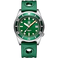 Men Dive Watches, Mens Automatic Watches Mechanical Wristwatch 200m Water Resistant C3 Luminous Chronograph Ceramic Diving Ceramic Bezel Sapphire Mirror NH35