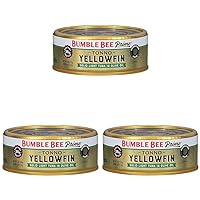 Bumble Bee Prime Tonno Tuna In Olive Oil, 5 oz Can (Pack of 3) - Premium Wild Caught Yellowfin Ahi Tuna - 28g Protein Per Serving - Non-GMO Project Verified, Gluten Free, Kosher