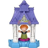 Little People Toddler Toy Disney Frozen Anna in Arendelle Portable Playset with Figure for Ages 18+ Months