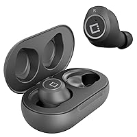 Wireless V5 Bluetooth Earbuds Compatible with Nokia Lumia 820 with Charging case for in Ear Headphones. (V5.0 Black)