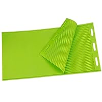 2 Pieces Beeswax Sheet Mold Beeswax Foundation Sheet Silicone Beeswax Mold Flexible Beeswax Foundation Press Mold Machine Honeycomb Sheets Making Mold Beeswax (Color : Green)