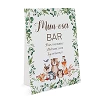 Animal Mimosa Bar Sign, Mimosa Bar Signage Party, Wedding Party Decor, Birthday Bar Party Decor, Mimosa Bar Decoration, Bridal Shower Sign, Bridal Shower Decorations（xcmm04）