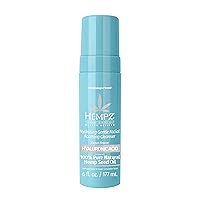 HEMPZ Ocean Breeze Hydrating Gentle Facial Foaming Cleanser with Hyaluronic Acid - Refreshingly Scented Moisturizing Foam Face Wash for Extremely Dry, Oily, or Sensitive Skin, for Women or Men, 6 Oz