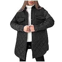 Long Jackets For Women Quilted Lightweight Jackets Plus Size Business Casual Diamond Oversized Fashion 2023 Winter Coat