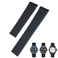 20mm 22mm Rubber Silicone Watch Strap Fit for Tag Heuer CARRERA AQUARACER 300 WAY201A WAY211C Watch Accessories