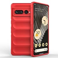 Soft TPU Solid Color Mobile Phone case Light and Waterproof for Google Pixel 7 Pro 6A 5G 4G Matte Skin Feeling Mobile Phone Back Cover Wireless Charging Support(Red,Google Pixel 6A)