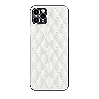 Leather Case for iPhone 12/12 Pro, Case Soft Rubberized TPU Slim Protective Phone Cover Comfortable to Hold, Scratch and Fingerprint Resistant,White,12pro