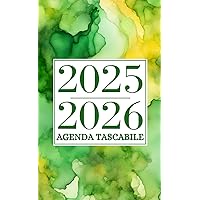 2 Anni Agenda Tascabile Mensile 2025-2026: Pianificatore da Gennaio 2025 a Dicembre 2026 con Calendario, Appuntamenti, Note e Molto Altro, 24 ... Piccola da Borsa Formato Circa A6. (Italian Edition)