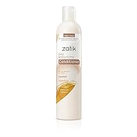 Zatik Naturals - Coconut & Calendula Deep Moisturizing Conditioner for Colored, Dry damaged Hair, Bio-degradable, pH Balanced, Vegan (10.8 fl oz, 320ml) FREE FROM EDTA, PEG, Parabens, fragrances