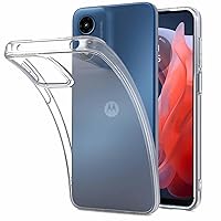 CoverON Designed for Motorola Moto G Play 2024 Case Clear, Slim Crystal Clear TPU Rubber Flexible Soft Skin Cover Protective Sleeve Fit Moto G Play 4G (2024) Phone Case - Transparent