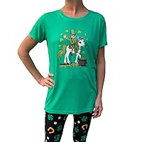 SoRock Women's St. Patrick's Day Tunic Longer Length Green T-Shirt