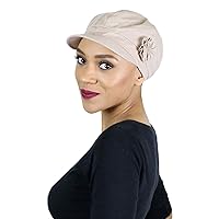 Newsboy Cap for Women Chemo Headwear Cancer Hat 50+ UPF Sun Protection Summer Brighton