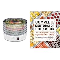 Electric Food Dehydrator Machine, Professional Multi-Tier Kitchen Food Appliances & Complete Dehydrator Cookbook: How to Dehydrate Fruit, Vegetables, Meat & More