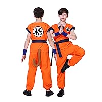 Anime Costume for Kids Boys Halloween Cosplay Full Outfit Set