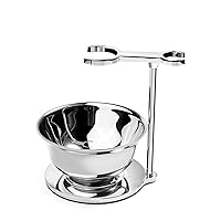 GRUTTI Father's Day Gift Luxury Shaving Razor & Brush Stand with Soap Bowl Set, Compatible with Manual Razor, Gillette Razor and Most Other Razors - Organized Storage to Extend Service Life