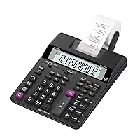 Casio HR-200RCE-W-EC Printing Desktop Calculator, Black
