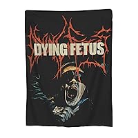 Dying Music Fetus Blanket Ultra Soft Cozy Throw Blanket Warm Lightweight Reversible Fluffy Flannel Blanket Room Decor Home Decor for Bedroom Couch Sofa Bed Travel 80