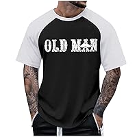 Men's Graphic Tees Letter Funny Men Printed T Shirt Tops Relaxed Fit Short Sleeve T Shirts Summer Casual Tops