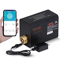 VEVOR WI-FI Smart Water Monitor and Automatic Shutoff Detector, Water Leak Detector for 3/4