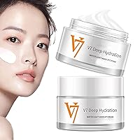 V7 Deep Hydration Waterlight Makeup Cream, Moisturizing Tone-Up Cream, Moisturizer Face Moisturizer for Dry Skin, V7 Deep Hydration Cream, Tone up Cream Korean (2Pcs)