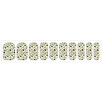 Retro Technique Pattern Cute Nail Stickers 10 Pcs Full Wrap DIY Nail Strips Decal Decor Easy to Apply Long Time