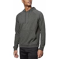 32 Degrees Men's Pullover Hooded (Heather Black, Large)