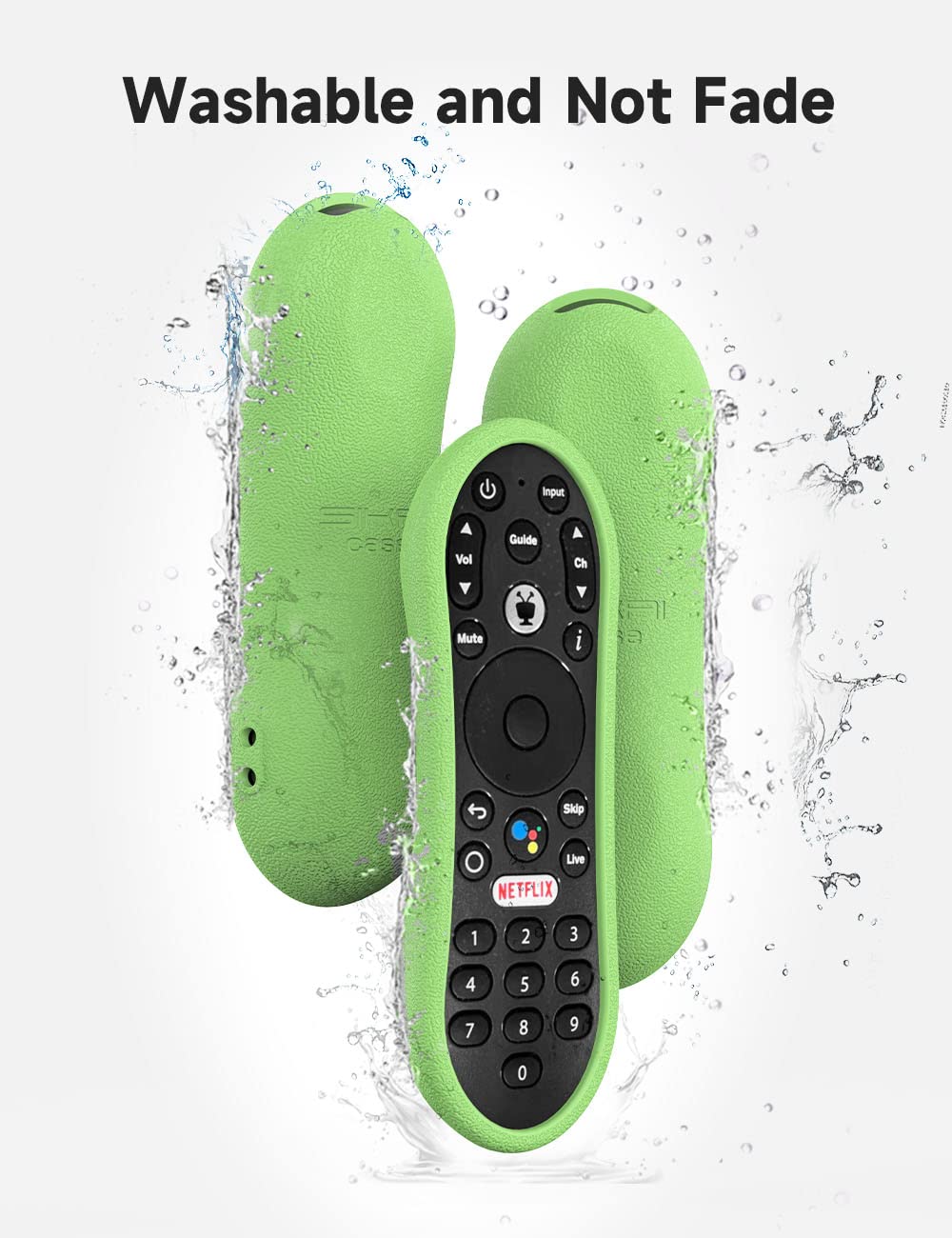 SIKAI Silicone Protective Cover for TiVo Stream 4K Remote Shockproof Anti-Lost Remote Case Holder for TiVo Stream 4K Remote, with Remote Loop (Glow in Dark Green)