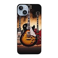 Electric Guitar Print for iPhone 14 Case Drop-Proof Protection 6.1 in for iPhone 14, 6.7in for iPhone 14 Plus