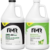 RMR-86 Pro Contractor Grade Mold Stain & Mildew Stain Remover and RMR Botanical Disinfectant Cleaner Mold Remover Bundle