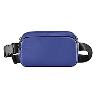 Blue Fanny Pack for Women Men Belt Bag Crossbody Waist Pouch Waterproof Everywhere Purse Fashion Sling Bag for Running Hiking Workout Walking