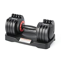 Adjustable Dumbbell Set 25/55LB Dumbbell Weights, Free Weights Dumbbell with Anti-Slip Handle, Suitable for Home Gym Full Body Workout Fitness