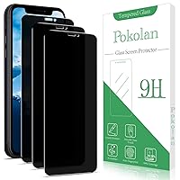 Pokolan [3-Pack] Privacy Screen Protector for iPhone 11/XR, 9H Hardness, Anti Spy Tempered Glass film, Anti-Scratch, Bubble Free, Case Friendly