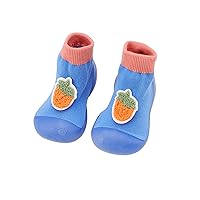 First Infant Walkers Shoes Baby Fruit Socks Toddler Indoor Elastic Embroidered Baby Shoes Baby Boy Shoes 6 Months