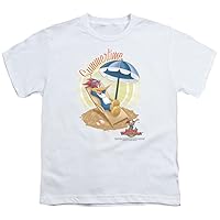 Woody Woodpecker Kids Shirt Summertime White Tee T-Shirt (Medium(10-12))