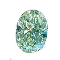 Loose Moissanite Diamond Stone By RINGJEWEL (Oval Cut,9.30 Ct,VVS1,Fancy Ice Blue Color)