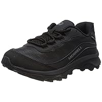 Merrell Boy's Moab Speed Low Waterproof (Toddler/Little Kid/Big Kid) Triple Black 10.5 Little Kid W