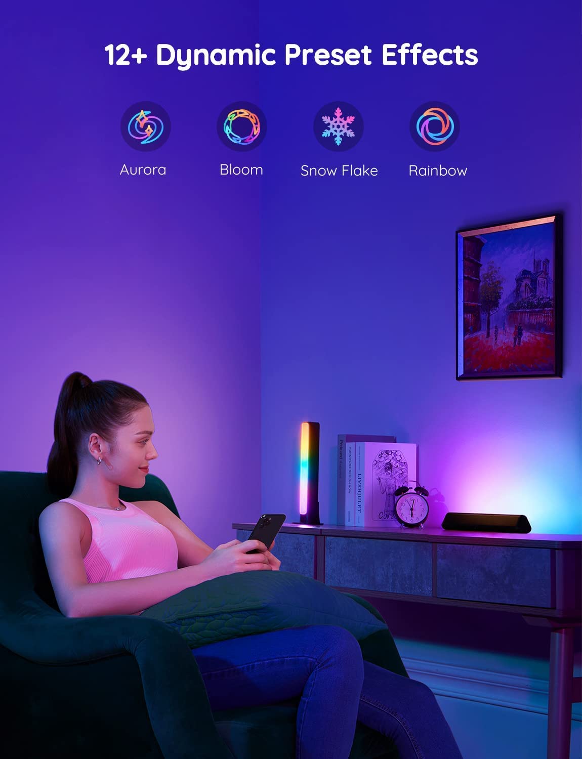  Govee Smart LED Light Bars, Work with Alexa and Google