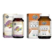 Garden of Life Women's Organics Once Daily Multivitamin with Vitamin Code Raw Iron Capsules - 60 Tablets Plus 30 Count